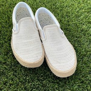 Espadrille style Vans size 7.5 women’s/6 men’s.